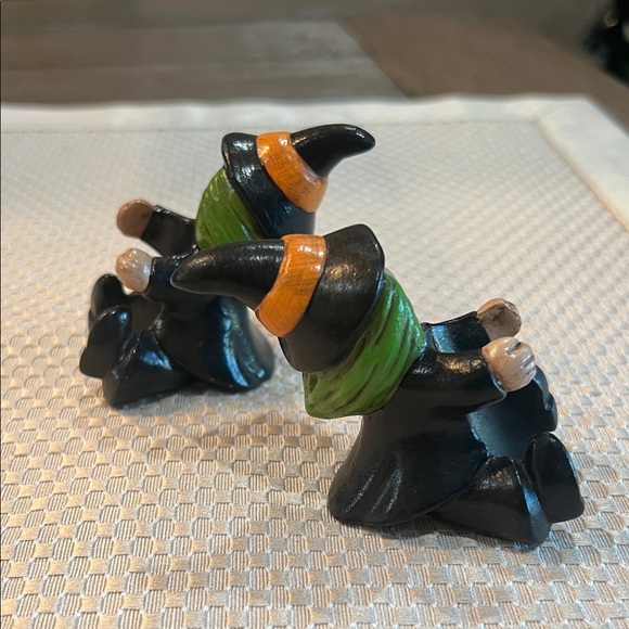 Rare Halloween Ceramic Witch Candleholders - Picture 6 of 15